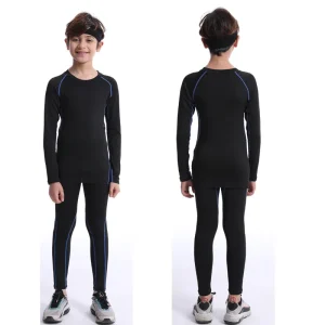 Children’s Tracksuit Sports Tights Boys Football Bottoms Clothing Sports Stretchy Quick Dry Gym Active Wear for Sports