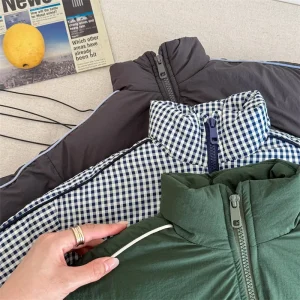 Children’s Winter Clothing Korean Style Fleece-lined Thickened Cotton-padded Jacket for Girls and Boys Coat