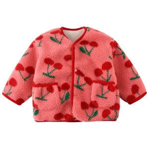 Children’s Winter Jacket Girls’ Warm Clothes Kids Thickened Baby Printed Coat Boys