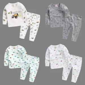 China Supplier Kids Winter Sleep Wear Clothes Unisex Funny Cotton Pajamas