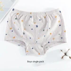 Chinese Factory Eco Friendly Children’s Underwear New 100% Cotton Boys’ Printed Cartoon Pattern for Kids