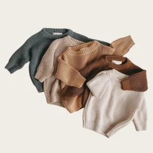 Chunky Knit Baby Sweater Newborn Jumper Winter Clothing Knitwear Baby Boy Cotton 0 24 Months Baby Clothes Pullover Sweater