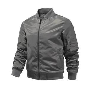 Classic Unisex Sportswear Baseball Jackets Windproof Coat Teen Boy Customized Blank Flight Bomber Jacket