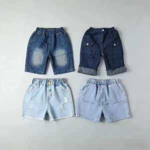 Clearance Sale Baby Boys Boys Clothes Harem Denim Shorts Children Jeans Overstock