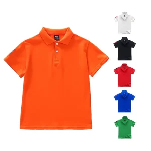 Clothes Girls Boys Polo t Shirts 100% Cotton Kids Uniform Polo Shirt Boys