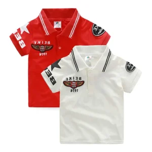 Clothing for Children Boys Polo Cotton Pocket T Shirt Bulk Buy From China