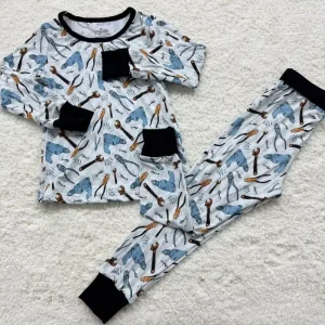 Colorful Mysterious Box Bamboo Pajamas Kids Girls and Boys Soft Baby Jumpsuit Sleepers Toddler Rompers Clothing
