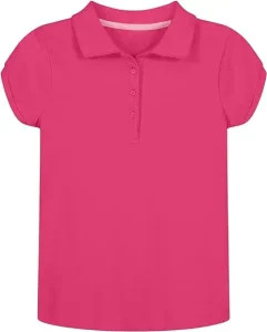 Cool Fashion Design Girls Soft Breathable Performance Polo T Shirt Pleated Sleeves Summer Training Camp Uniform T Shirt Unisex