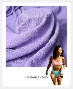 Cool Touching Breathable Sportswear Swimming Outdoor Lingerie 4 Way Stretch Weft Knitted 84% Polyester 16% Spandex Custom