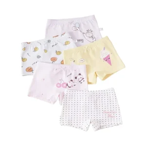 Core Pretty Printed Girls Cotton Spandex Breathable Underwear Soft Boy Shorts Kids Boxer Briefs Panties ODM OEM Service 3 12y
