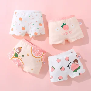 Cotton Boxer Safety Pants Four corner Shorts Girls Children Students Baby Children’s Cotton Breathable Underpants
