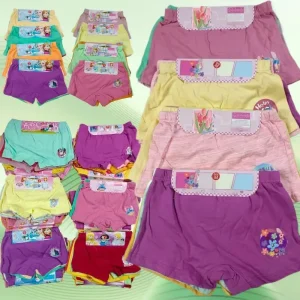 Cotton Breathable Boys Girls Underwear Cartoon Cute Mixed Color 1 Size Factory Direct Supply