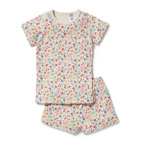 Cotton Jersey Girl Pajamas Short Sleeve Kids Sleepwear Print Children Loungewear Custom Pyjama Kids Sleepwear