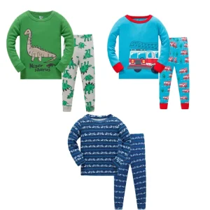 Cotton Pajamas Children Sleepwear Kids Pjs Kids Cotton Pajamas Kids Boys Clothing Set with Printing