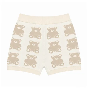 Custom 100% Cotton Jacquard Pattern Knitwear Women’s Casual Shorts Girl Knit Shorts