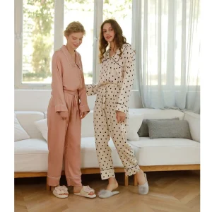 Custom Adult Pajama Sets Girls Sleepwear Pajamas Girls Sleepwear