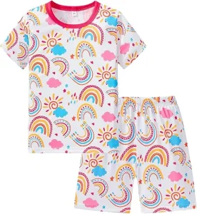 Custom Bamboo Infant & Toddler Baby Girl Short Pajama Sets for Kids Comfort Sleepwear