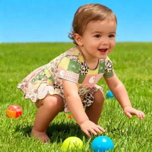 Custom Bamboo Knitted Boutique Clothes Western Printed Bubble Romper Girls and Boys Short Sleeve Jumpsuit