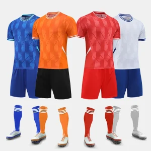 Custom Breathable Soccer Team Kit Club Jersey Soccer Training Uniform Boys and Men