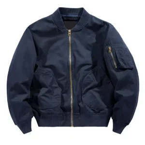 Custom Casual Coat Embroidery Oem Oversized Mens Boys Patched Bomber Jacket Unisex for Winter