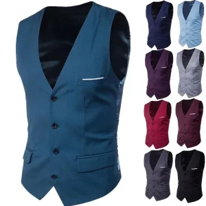 Custom Casual Cotton Waistcoat Vest for Men