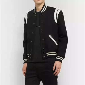 Custom Chenille Embroidery Blank Boys Coaches Jackets Fleece Button up Outdoor Men Baseball Varsity Jackets