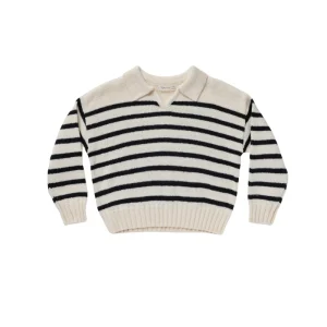 Custom Children Knit Long Sleeve Cute Cardigan Kid Girl Winter Warm Knitted Stripe Sweater Baby Casual Clothes