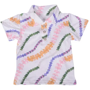 Custom Collar Top Children Tracksuits Pullover Soft Button-Up Collar Short-Sleeved Girl’s Shirt