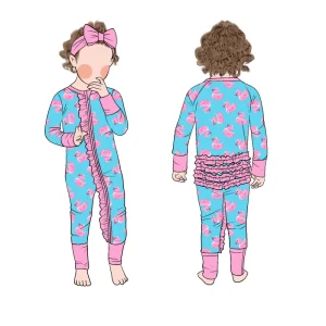 Custom Comfortable Bamboo Newborn Baby Zipper Jumpsuit Stylish Easy to wear Romper for Girls