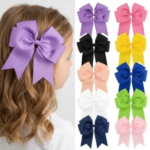 Custom Designer Women Teen Girls Hair Bow Clip Hair Accessories Barrettes Kids Ribbon Hair Bow Hairpin Headwear