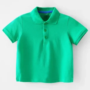 Custom Embroidery logo Cotton Pique 4 15 Years Sports Polo T Shirt School Uniforms T Shirts Polo Shirt for Boys and Girls