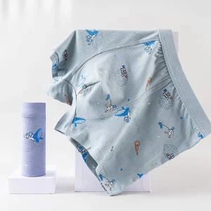 Custom Fashion Printed Boys Boxer Brief Teen Boy Underwear Boxer Children’s Clothing Boys Cotton Panty for Teenagers