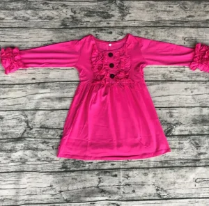 Custom Girls Blank Long Sleeved Dress