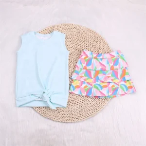 Custom Girls Clothing Sets Logo Infant Girls Clothing Sets Summer Girls Sets Clothes Girls 2 Piece Kids Sets