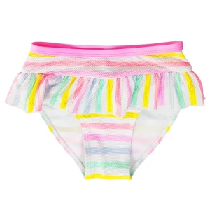 Custom Girls Ruffle Swim Brief Swimwear Short Lovely Kids Girl Bikini Short Girl Beach Bathing Swim Bottom Frill Waist Shorts