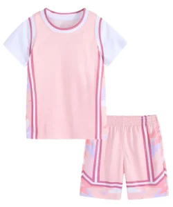 Custom Girl’s with Custom Logo Polyester Moisture-Wicking Quick Dry Breathable Basketball Jersey Shirt Shorts Sports Uniform Set