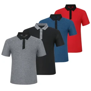Custom Golf Shirts Quick Dry Sublimation Blanks Boys T shirts Polo Shirts With Embroidery Logo