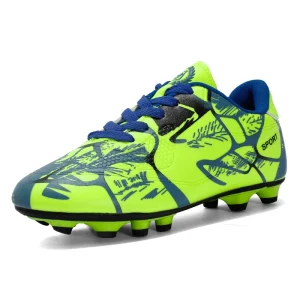 Custom High Comfort Kids Boys TF FG Football Boots, Shock Absorbing, Wear Resistant, Daily Outdoor Indoor Training Soccer Cleats