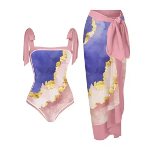 Custom High Quality Printing Retro 2 Piece One Piece 18 Teen Bikini Young Girl Swimwear for Women