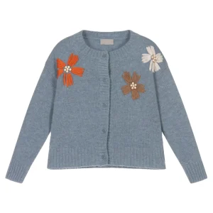 Custom Kids Clothing Cotton Knitted Sweaters Baby Girls Kids Cardigan