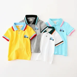 Custom Kids Clothing Manufacturers Clothes for Kids Polo Cotton T Shirt Clothing Short sleeve Kids Cloth for Boys