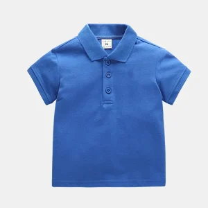 Custom Kids Polo t Shirt Baby Tops Child Wear Clothes Bamboo Organic Cotton Boys Polo Shirt Kids Organic Children Polo Shirt