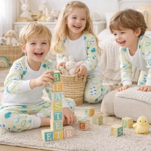 Custom Kids Sleepwear Pajamas Set Sublimation Blank Boys Girls Toddler Polyester Pyjamas Children Kids Pajamas Sets