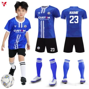 Custom Kids Soccer Uniforms Football Jersey for Children Sports Training Breathable Soccer Jersey for Boy 7801