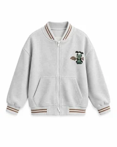 Custom Kids Toddler Lightweight Bomber Jacket Cartoon Dino Print Zip up Varsity Coat Boys Girls Spring Casual Outerwear OEM ODM