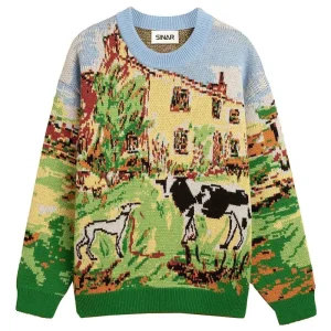 Custom LOGO OEM ODM Men Sweater Jacquard Knit Boys Pullovers Knitwear Crewneck Knitted Winter Cotton Designer Men Sweater
