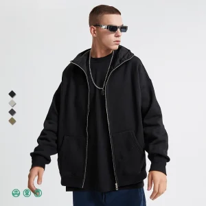 Custom Logo All Over Print Boys Fleece Lined Over Sized Oem 350Gram Blank Plain Horns Full Men Face Mask Zip up Hoodies