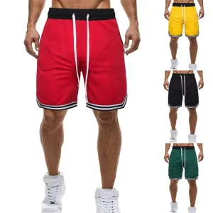 Custom Logo Blank Mesh Training Outdoor Boy Sports Men Basketball Shorts With Pockets
