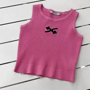 Custom Logo Cute Summer Girls Vest Bulk Sleeveless Cotton Waistcoat with OEM Design Skin-Friendly Eco-Friendly