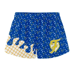 Custom Logo Ice Sprinkle Print Mesh Shorts Women Girls Breathable Streetwear Gym Running Shorts